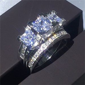 3 headed Diamond Style Zircon Ring - Free Shipping